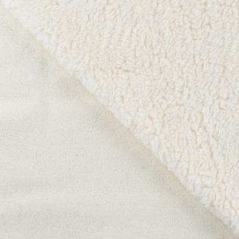 Preview: Teddystoff Baumwolle Ecru